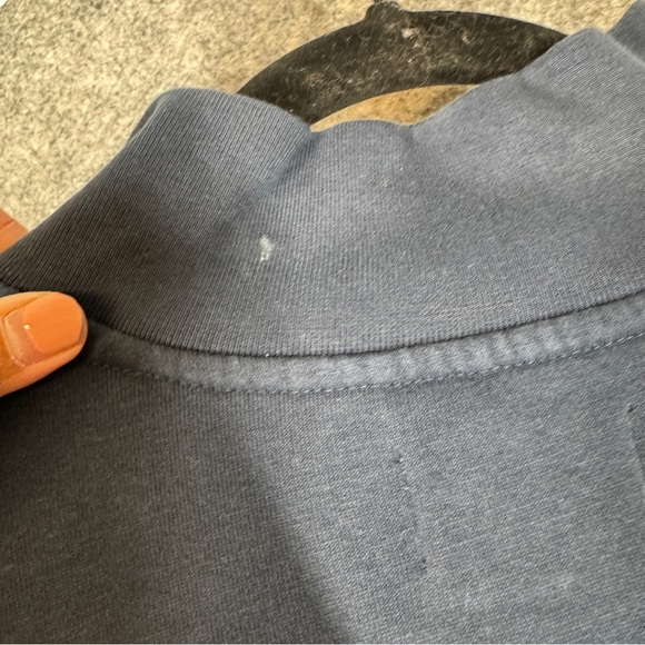 Lindbergh Men's Navy Blue Half Zip Sweater Scandinavian Minimalist Pullover - Picture 15 of 16